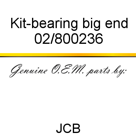 Kit-bearing, big end 02/800236