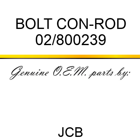 BOLT CON-ROD 02/800239