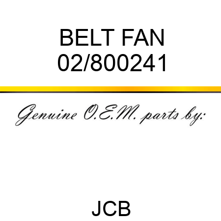 BELT FAN 02/800241