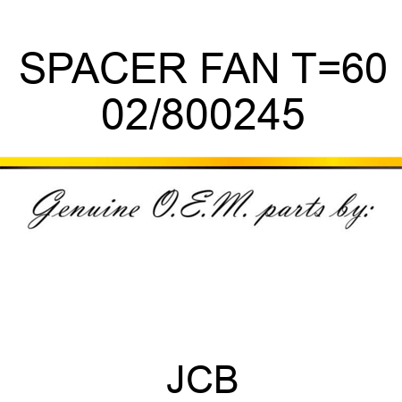 SPACER FAN T=60 02/800245