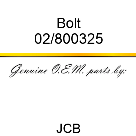 Bolt 02/800325