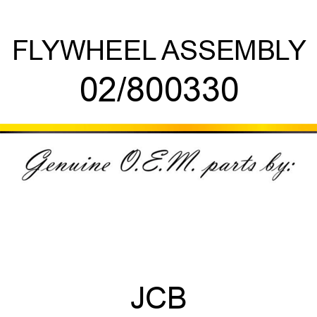 FLYWHEEL ASSEMBLY 02/800330