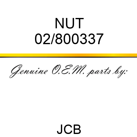 NUT 02/800337