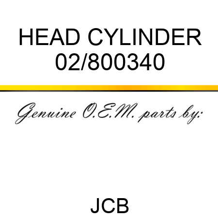 HEAD CYLINDER 02/800340