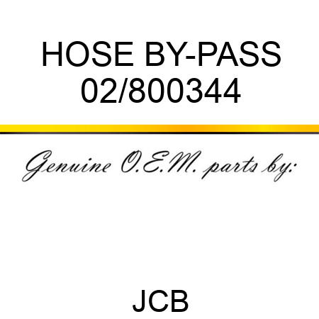 HOSE BY-PASS 02/800344