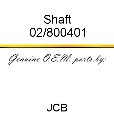 Shaft 02/800401