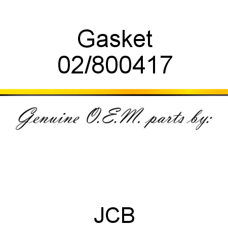 Gasket 02/800417