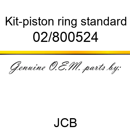 Kit-piston ring, standard 02/800524