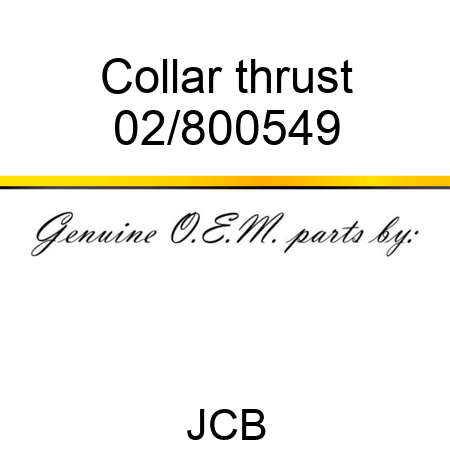 Collar thrust 02/800549