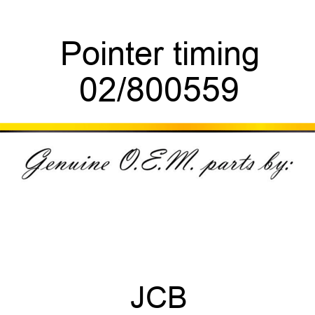 Pointer timing 02/800559