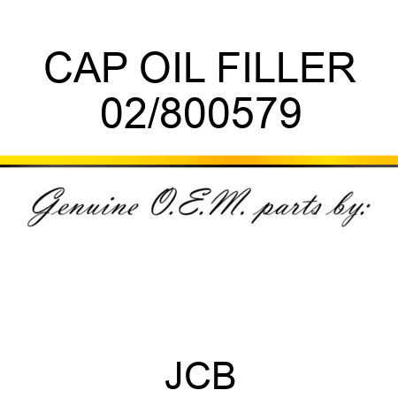 CAP OIL FILLER 02/800579