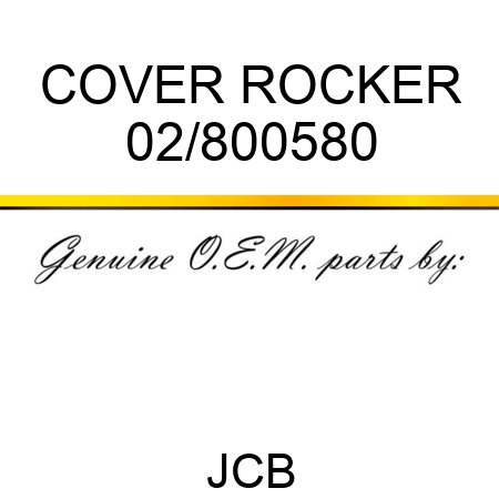 COVER ROCKER 02/800580