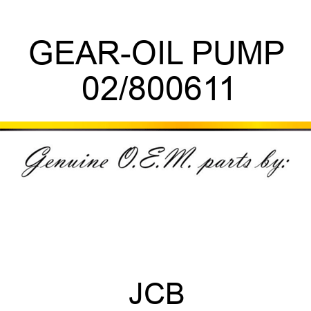 GEAR-OIL PUMP 02/800611