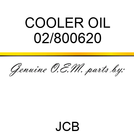 COOLER OIL 02/800620