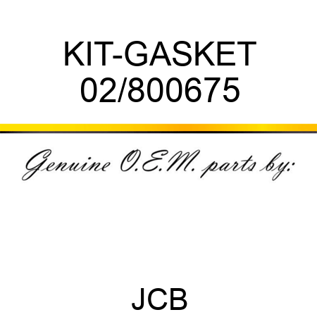 KIT-GASKET 02/800675