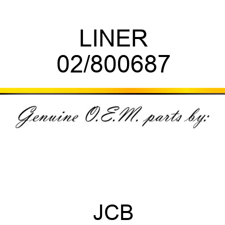 LINER 02/800687