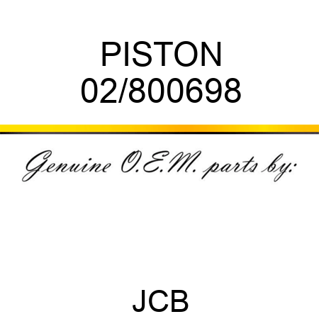 PISTON 02/800698