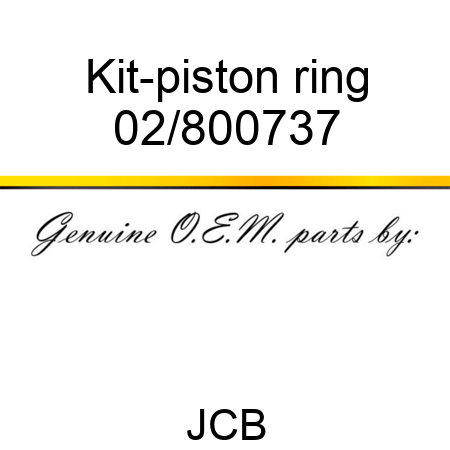 Kit-piston ring 02/800737