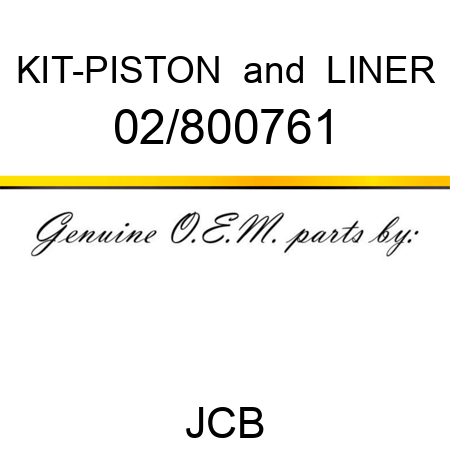 KIT-PISTON & LINER 02/800761