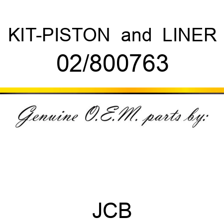 KIT-PISTON & LINER 02/800763