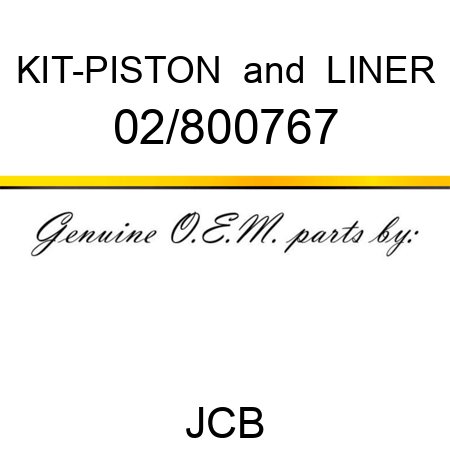 KIT-PISTON & LINER 02/800767