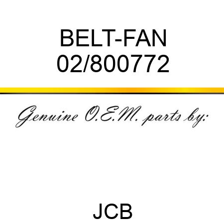 BELT-FAN 02/800772