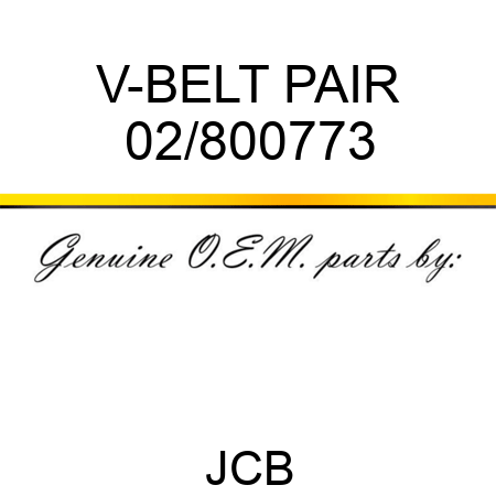 V-BELT PAIR 02/800773