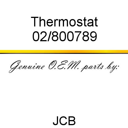 Thermostat 02/800789