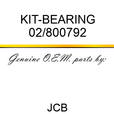 KIT-BEARING 02/800792