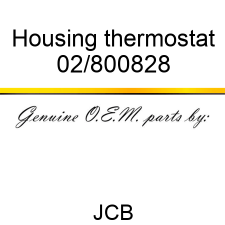 Housing thermostat 02/800828