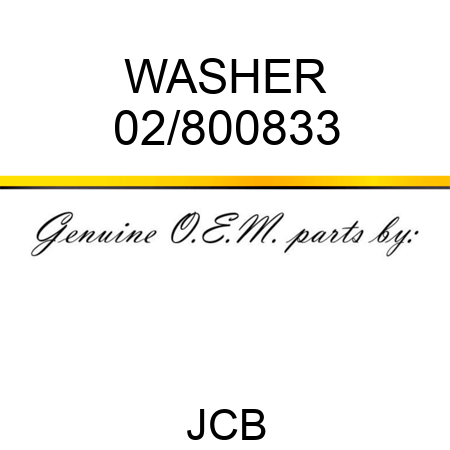 WASHER 02/800833