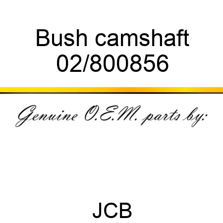 Bush camshaft 02/800856