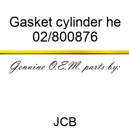 Gasket cylinder he 02/800876