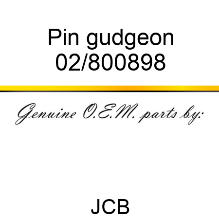 Pin gudgeon 02/800898