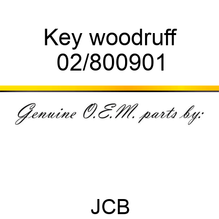 Key woodruff 02/800901