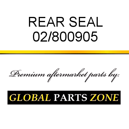 REAR SEAL 02/800905