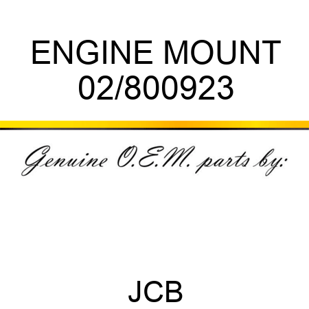 ENGINE MOUNT 02/800923