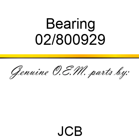 Bearing 02/800929