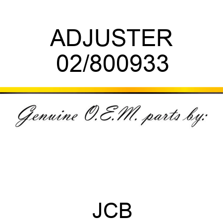 ADJUSTER 02/800933