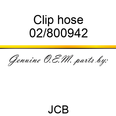 Clip hose 02/800942