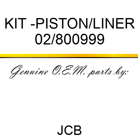 KIT -PISTON/LINER 02/800999