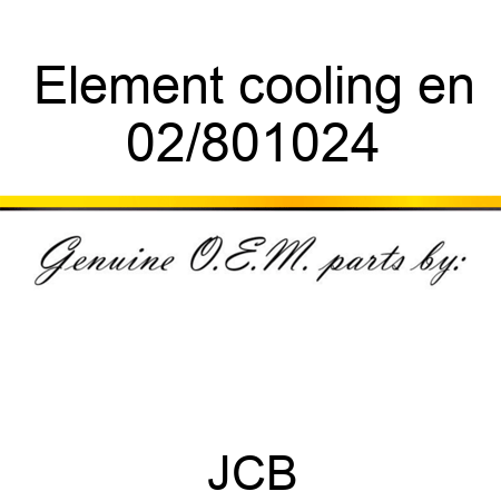 Element cooling en 02/801024