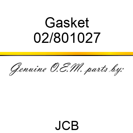 Gasket 02/801027