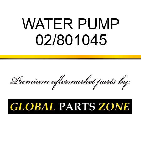 WATER PUMP 02/801045