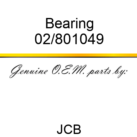 Bearing 02/801049