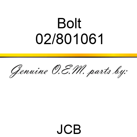 Bolt 02/801061