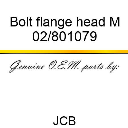 Bolt flange head M 02/801079