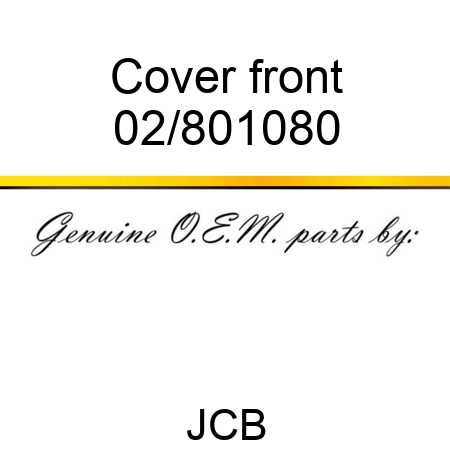 Cover front 02/801080