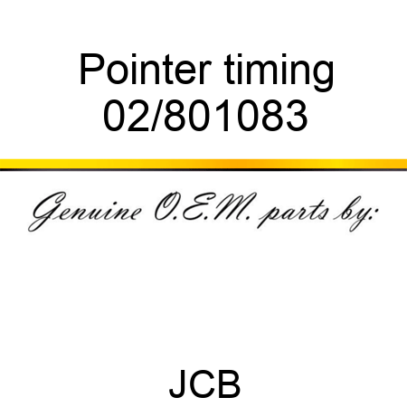 Pointer timing 02/801083