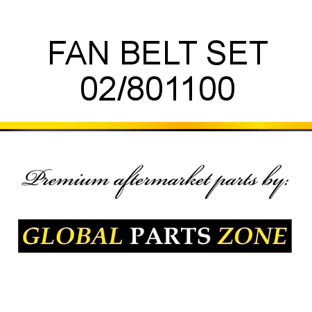 FAN BELT SET 02/801100